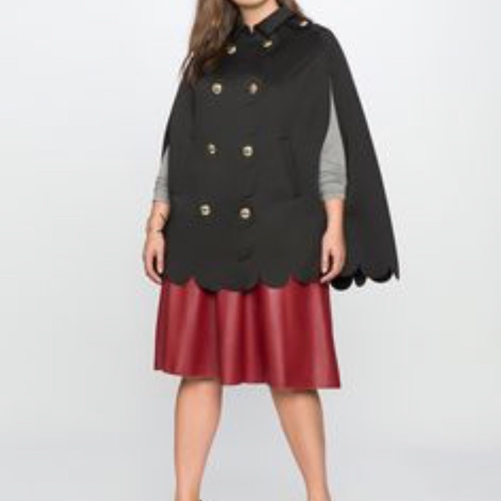 Gorgeous Scalloped Cape (Scuba Material)
